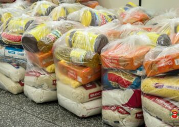 Prefeitura começa distribuição de 400 mil cestas básicas; veja como retirar a sua