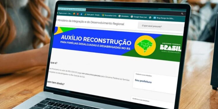 Auxílio Reconstrução. Imagem: Secretaria de Comunicação Social
