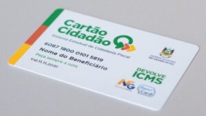 Cartão Cidadão do programa Devolve ICMS do Rio Grande do Sul, utilizado para repasse do benefício a famílias de baixa renda.