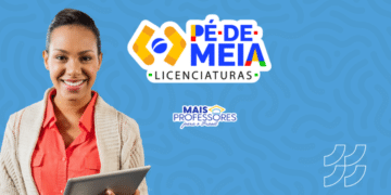 Imagem promocional do Pé-de-Meia Licenciaturas com a mensagem sobre as inscrições que encerram neste domingo, oferecendo R$ 1.050 mensais.
