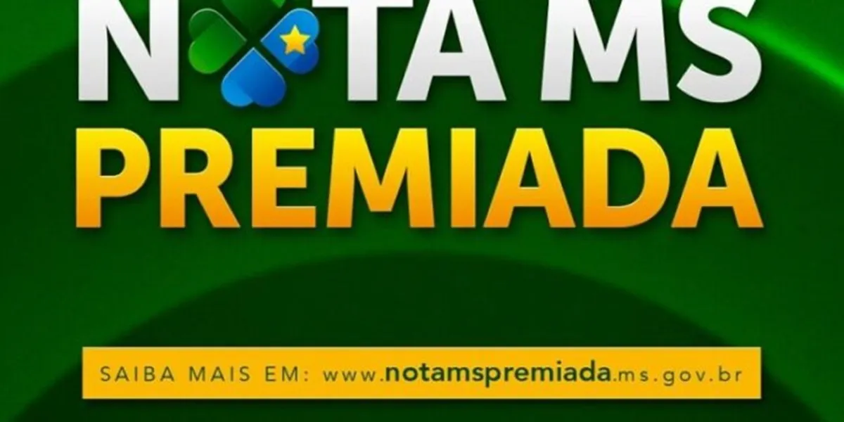 Banner da Nota MS Premiada com informações sobre o prêmio e o site oficial para mais detalhes.