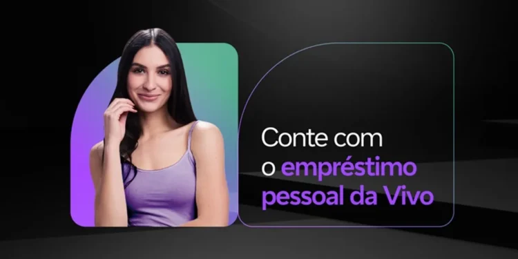 Mulher sorrindo, destacando a confiança no empréstimo pessoal da Vivo.