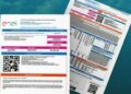 Conta de energia elétrica da Enel com código QR em destaque