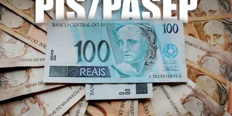 Imagem de cédulas de dinheiro com destaque para PIS/PASEP e saque de até R$ 2.800 até janeiro de 2026.
