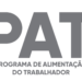 Logo do Programa de Alimentação do Trabalhador (PAT), programa do governo que oferece vale-alimentação e vale-refeição.