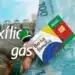 Bolsa Família e Auxílio Gás: Últimos beneficiários recebem nesta quarta-feira; confira se é o seu caso 13 Imagem representando o Auxílio Gás e o Bolsa Família, com um cartão do programa em primeiro plano, sobreposto a notas de dinheiro e cilindros de gás.