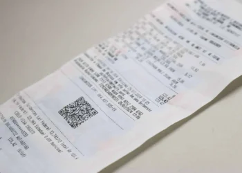 Recibo detalhado de compra com código QR para participar da Nota Fiscal Goiana.