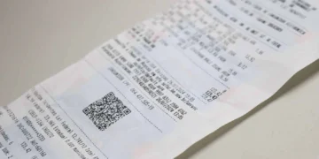 Recibo detalhado de compra com código QR para participar da Nota Fiscal Goiana.