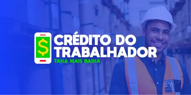 Imagem promocional de Crédito do Trabalhador com baixa taxa de juros