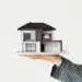 Modelo de casa moderna representando financiamento imobiliário com FGTS Futuro.