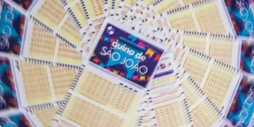 Volantes da Quina de São João espalhados em formato circular