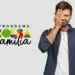Homem com expressão de preocupação cobrindo um olho com a mão ao lado do logo do Programa Bolsa Família.