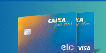 Cartão de crédito CAIXA com anuidade grátis por 1 ano, nas bandeiras Elo e Visa, destinado às mulheres.
