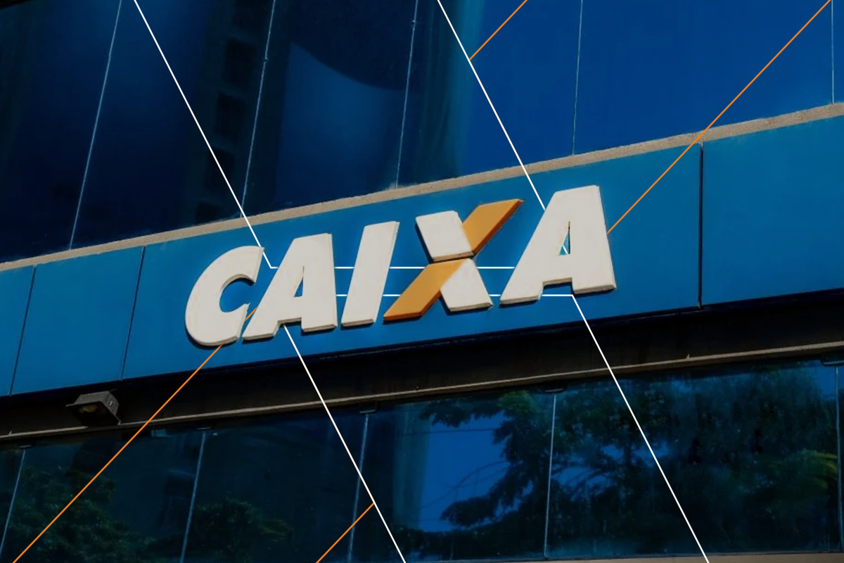 Logotipo da CAIXA Econômica Federal, banco que oferece o crédito do trabalhador