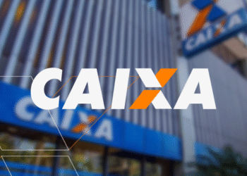 Logo da Caixa Econômica Federal com foco em serviços bancários para saques do PIS/Pasep.