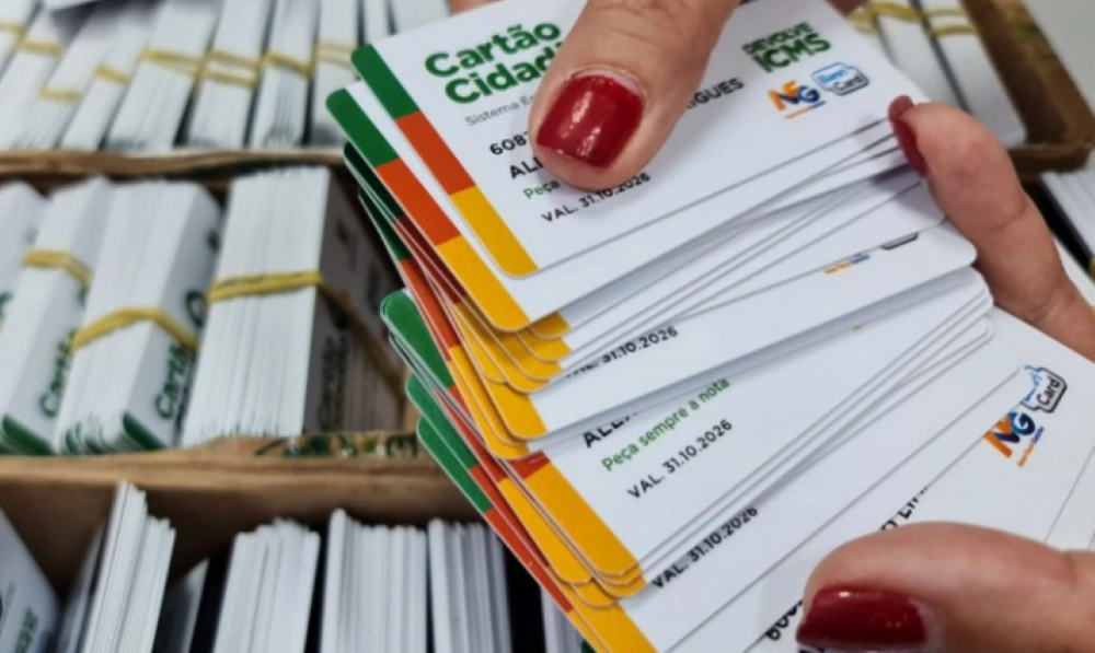 Cartão Cidadão do programa Devolve ICMS 2025, mostrando informações para consulta e pagamento do benefício no Rio Grande do Sul.