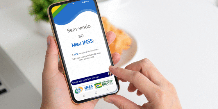 Tela do app Meu INSS mostrando a consulta de Prova de Vida em um celular.