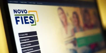 Tela do site oficial do Novo FIES com informações atualizadas