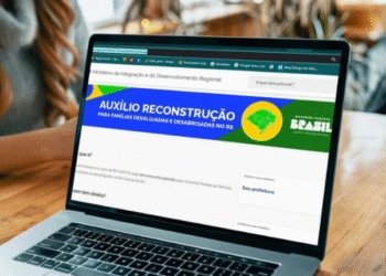 Página do Ministério da Integração e Desenvolvimento Regional sobre o Auxílio Reconstrução para famílias no RS
