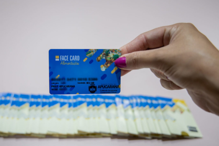 Cartão alimentação da prefeitura de Apucarana com o valor de R$ 120 mensais, substituindo a cesta básica.