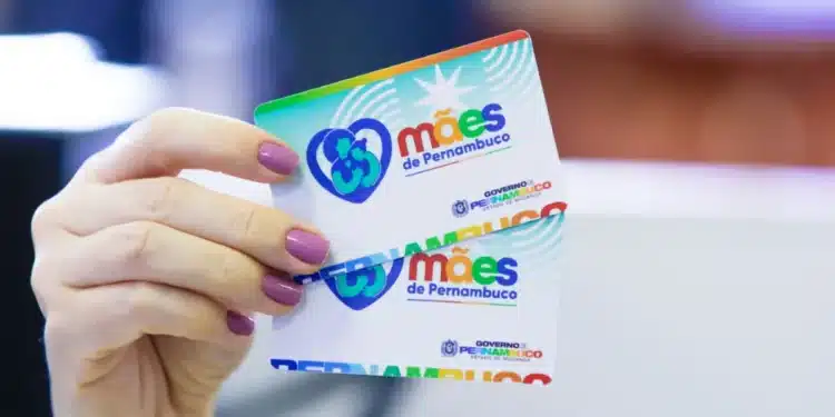Cartão do programa Mães de Pernambuco, mostrando a imagem com os detalhes do benefício.