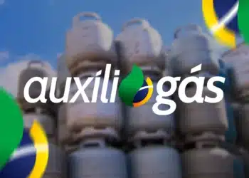 Auxílio Gás 2025 - Últimas parcelas, com cilindros de gás ao fundo