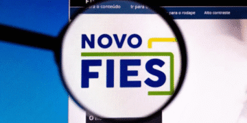 Imagem do Novo FIES, mostrando o logotipo do programa no site oficial do governo, relacionado à renegociação das dívidas do FIES.