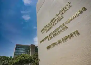 Fachada do Ministério do Esporte e Direitos Humanos no Brasil