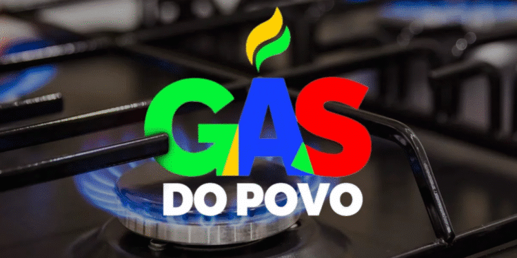 App Gás do Povo - Botijão de gás em chamas em um fogão