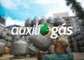 Imagem ilustrativa do programa Auxílio Gás com foco na distribuição de botijões de gás.