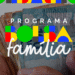 Mãos segurando um maço de notas de Reais, com o logotipo "PROGRAMA BOLSA FAMÍLIA" em destaque, simbolizando o benefício social.