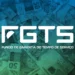 Logotipo do FGTS (Fundo de Garantia do Tempo de Serviço) em branco sobre um fundo de notas de dinheiro em tons de azul e verde, simbolizando as novas regras de saque e antecipação.