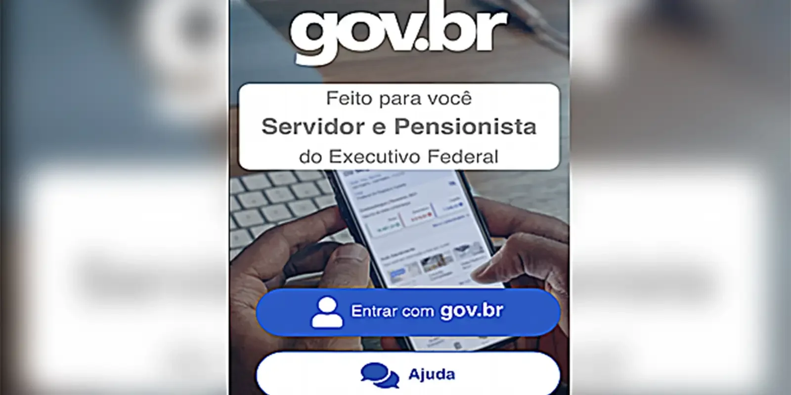 Imagem de tela do gov.br mostrando informações sobre a prova de vida para servidores nascidos em outubro, com botão para login e ajuda.