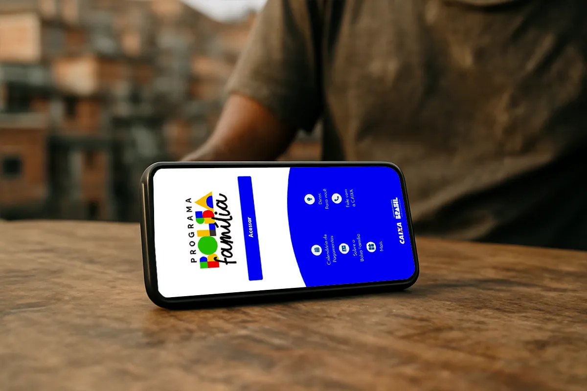 Tela do aplicativo Bolsa Família mostrando informações sobre o calendário de pagamento