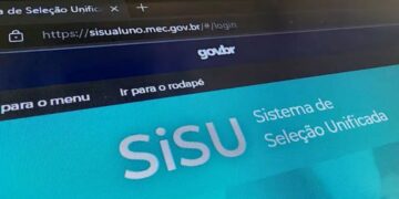 Tela do Sistema de Seleção Unificada (SiSU) exibindo a página inicial do portal.
