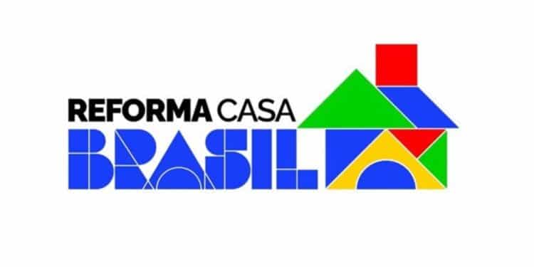 Logo do programa Reforma Casa Brasil em destaque representando novas condições de financiamento para reformas residenciais