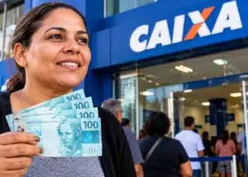 Caixa amplia Saque Calamidade do FGTS para novas cidades nesta terça (27); valor chega a R$ 6.220 6 Mulher segura notas de R$ 100 em frente a uma agência da Caixa, em referência ao Saque Calamidade do FGTS.